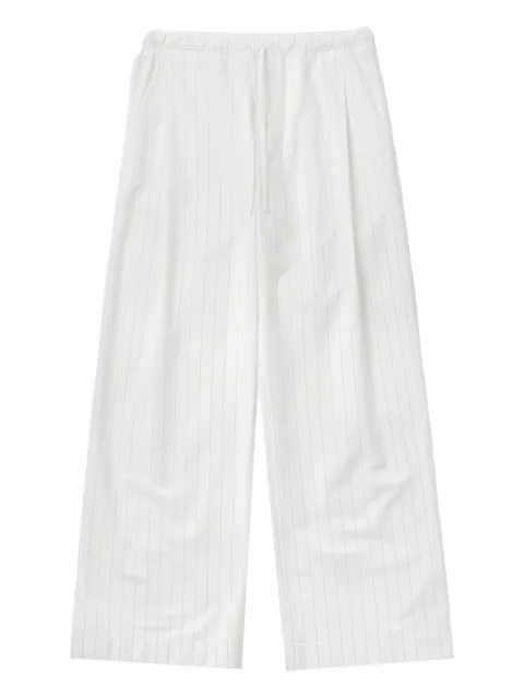 1989 STUDIO striped trousers White S03WDE001FAB002