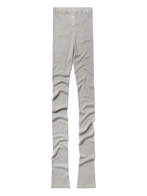 1989 STUDIO waffle-knit leggings Grey S03WEH001JER001