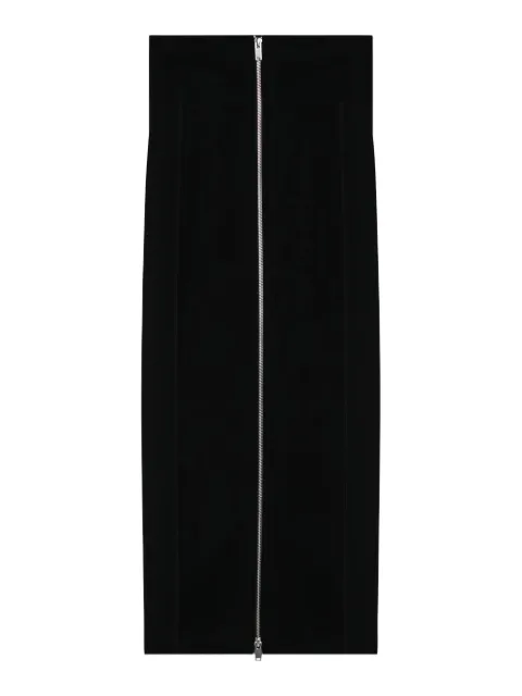 Erika Cavallini zip-fastening long skirt Black P4WK11VI
