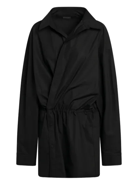 Balenciaga shirt-style mini dress Black 814136TNM60
