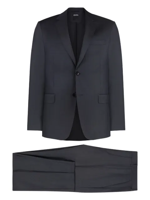 Zegna single-breasted suit Blue 28QCGN