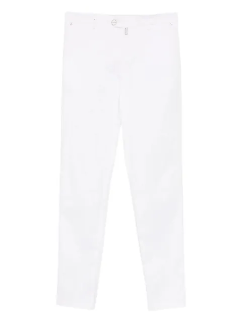 Kiton logo-patch trousers White UFPPEK0600F1400