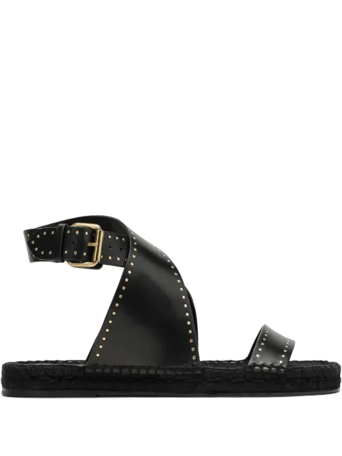 ISABEL MARANT studded cross-strap sandals Black 24PEP0003FAB1C01S