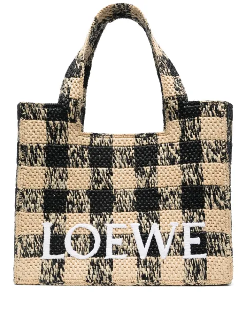 LOEWE large Loewe Font tote bag Neutrals ALF1B60X19