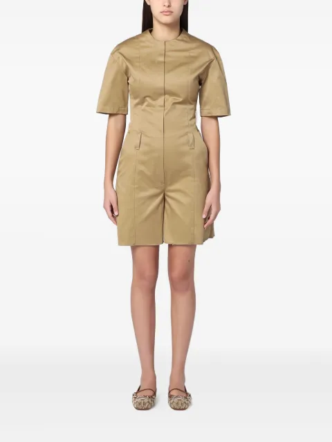 THELATEST cotton playsuit Neutrals TLW031B9T0198ABTP