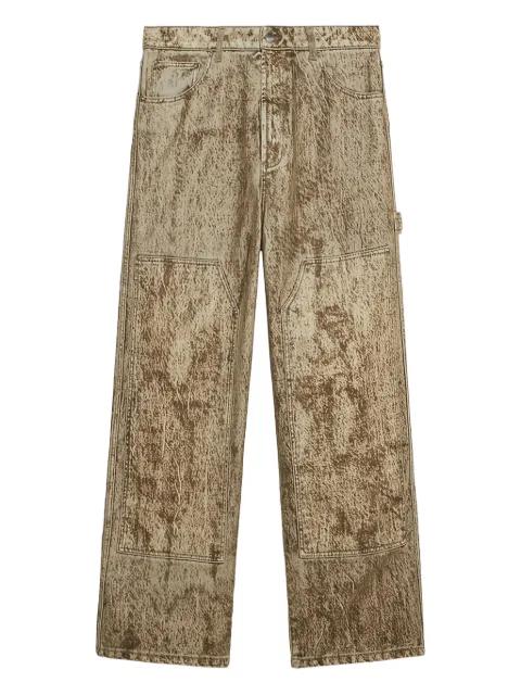 1989 STUDIO distressed cargo trousers Neutrals MFW24503