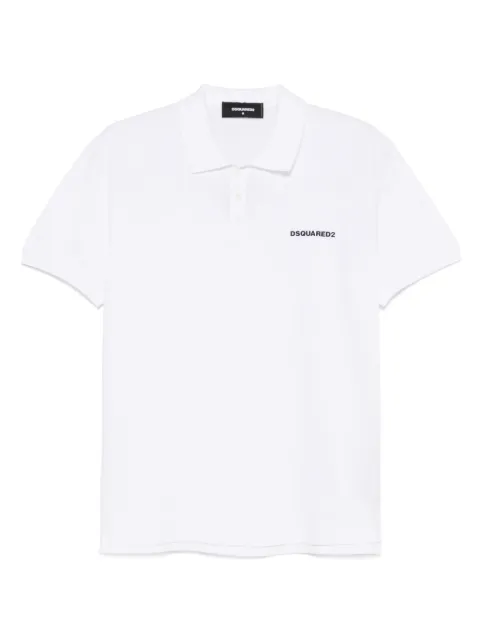DSQUARED2 logo-embroidered polo shirt White S71GL0054S22743