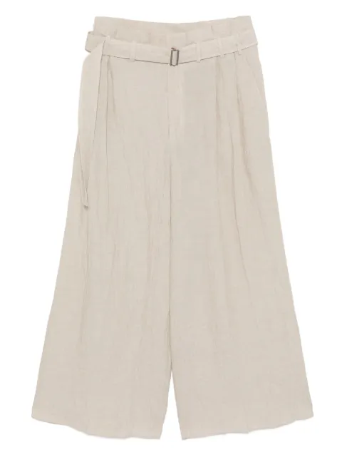 Forme D'expression belted wide-leg pants Neutrals DP038