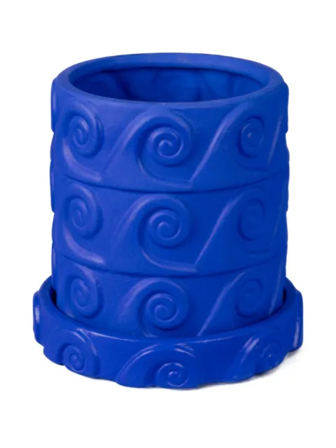 Seletti Onda swirl-patterned vase Blue 11501B