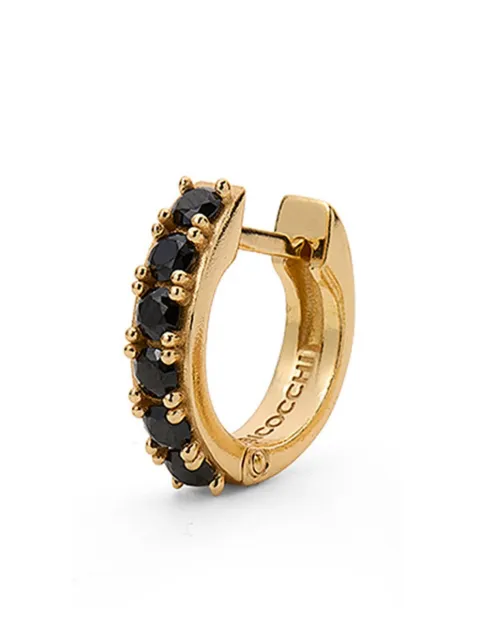 Emanuele Bicocchi logo-engraved hoop earring Gold CDLE1GBLACK