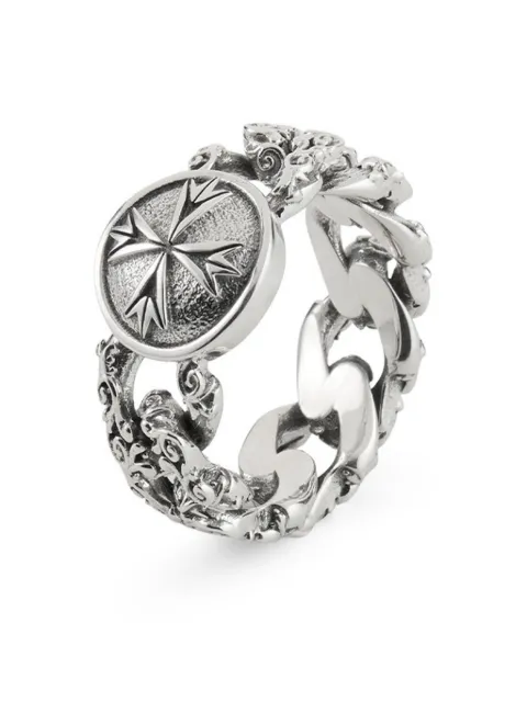 Emanuele Bicocchi Flourish Chain ring Silver FLOA2