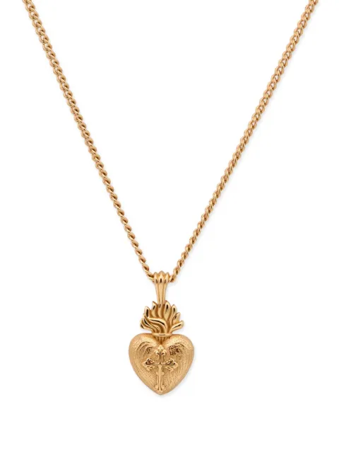 Emanuele Bicocchi small Sacred Heart necklace Gold SCN3G