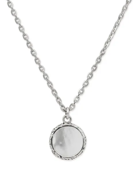 Emanuele Bicocchi Flourish Mother of Pearl amulet necklace Silver OTP1WMOTHEROFPEARL