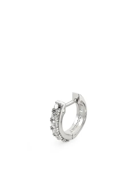 Emanuele Bicocchi Crystal hoop earring Silver CDLE1CLEAR