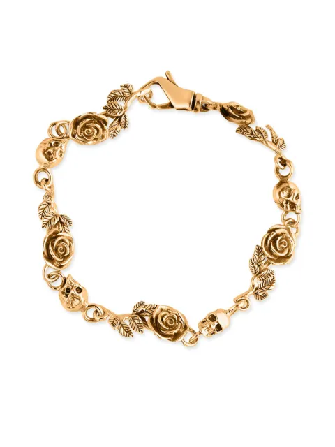 Emanuele Bicocchi rose and skull-motif bracelet Gold RSB2G