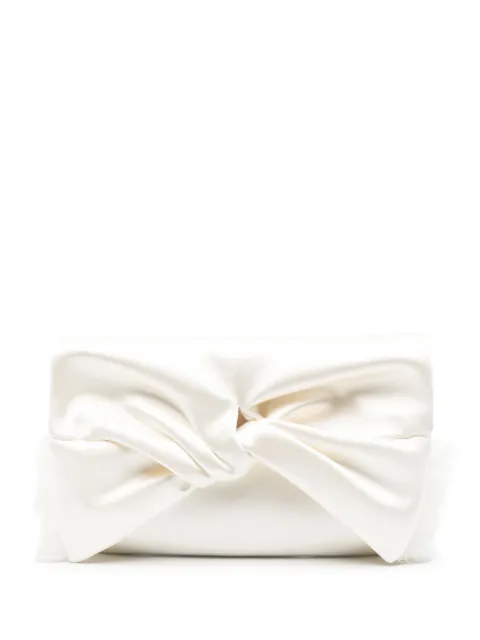 Anya Hindmarch Bow clutch bag White 164467