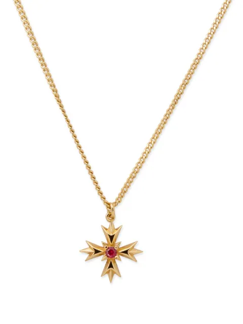 Emanuele Bicocchi Crest Crystal necklace Gold MLCP8FGRUBY