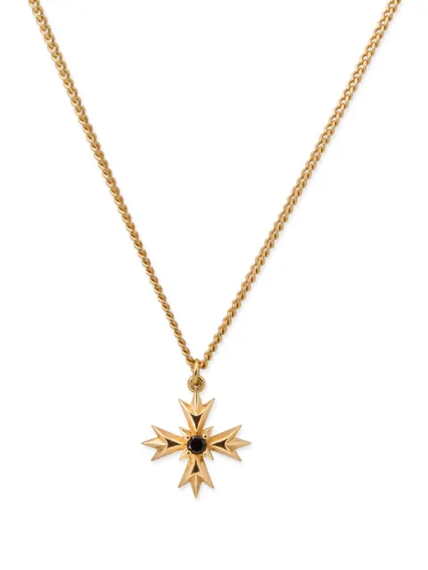 Emanuele Bicocchi Crest Crystal necklace Gold MLCP8NGBLACK