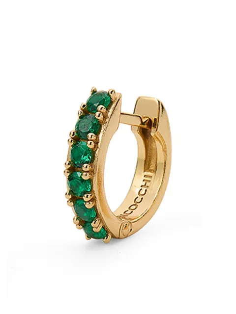 Emanuele Bicocchi crystal-embellished hoop earring Gold CDLE1GGREEN