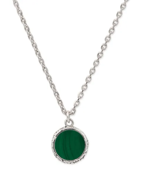 Emanuele Bicocchi flourish amulet malachite necklace Silver OTP1VMALACHITE
