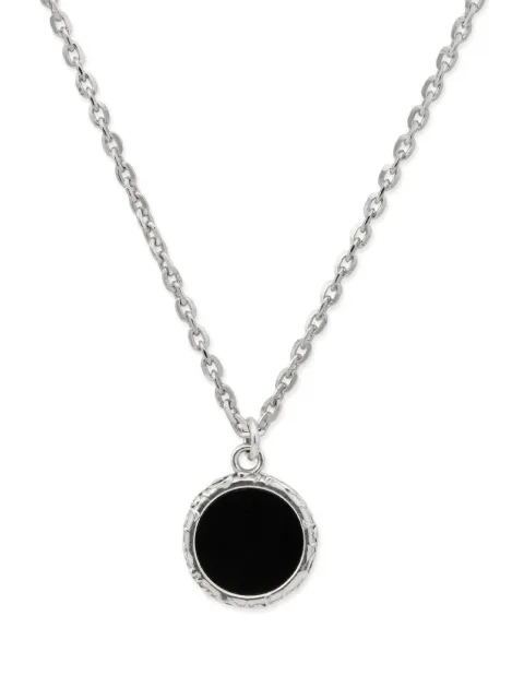 Emanuele Bicocchi Flourish Amulet onyx necklace Black OTP1NONYX