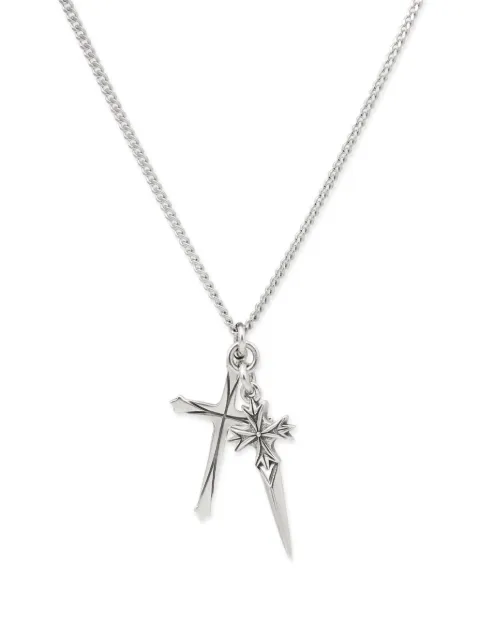 Emanuele Bicocchi Pugnale+Cross necklace Silver DGNCC4