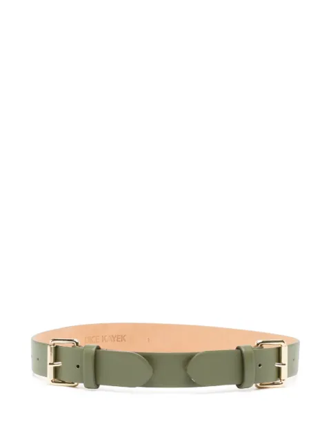 Dice Kayek leather belt Green SS25B90001