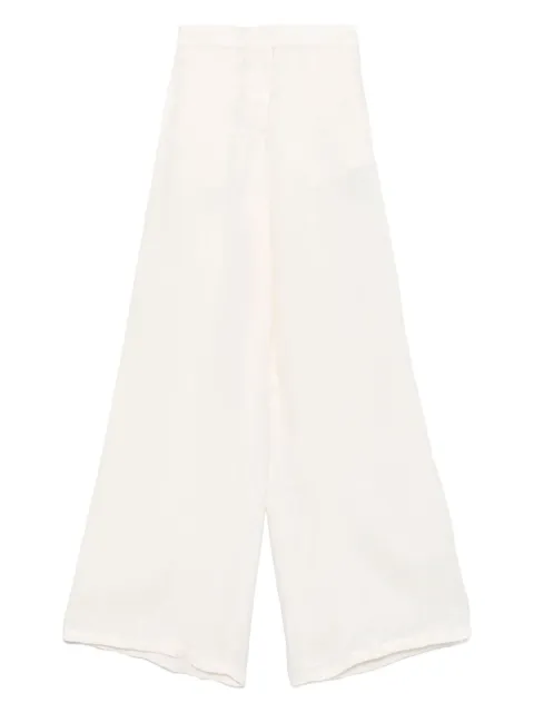 Blumarine gabardine trousers Neutrals 4P093A