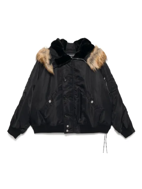 Mastermind World button fastening jacket Black MW24S13BL015505