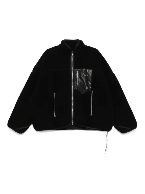 Mastermind World logo-patch jacket Black MW24S13BL039103