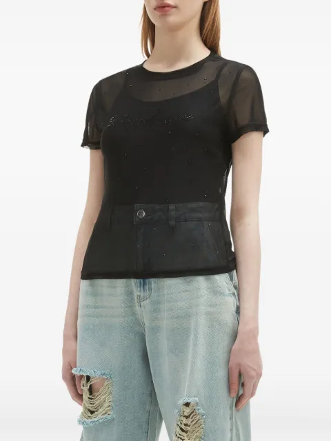 b+ab rhinestone-embellished t-shirt Black 5S627AS