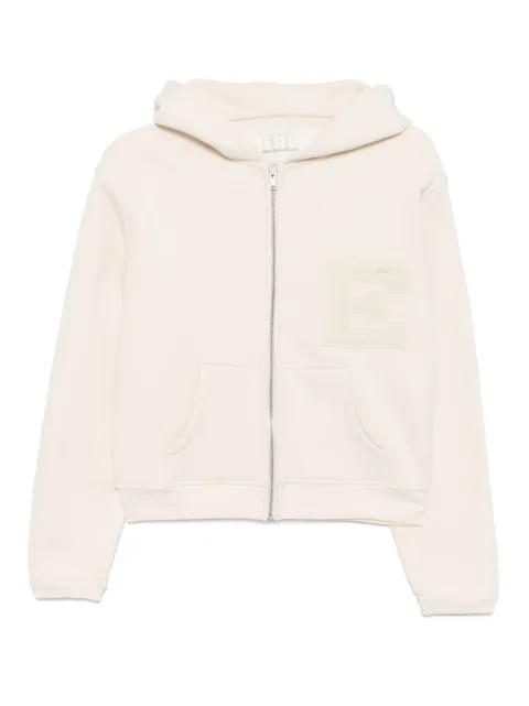 ERL varsity zip-up hoodie White ERL10T023
