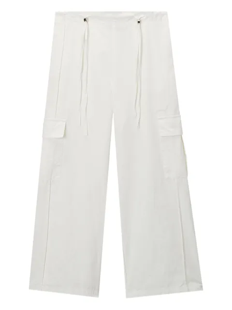 tout a coup cargo wide-leg trousers White M128AS5