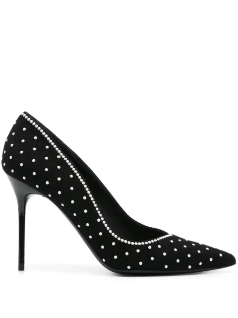 Balmain 100mm bead-embellished pumps Black EN0UA517LHPS