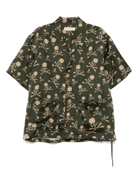 Mastermind World skull shirt Green MW25S14SH016OLV