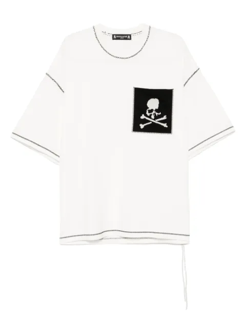Mastermind Japan cross-stitch T-shirt White MJ25E14TS097WHT
