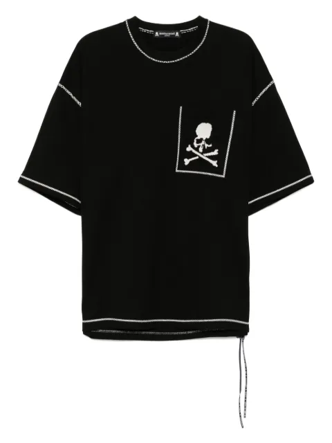 Mastermind Japan cross-stitch T-shirt Black MJ25E14TS097BLK