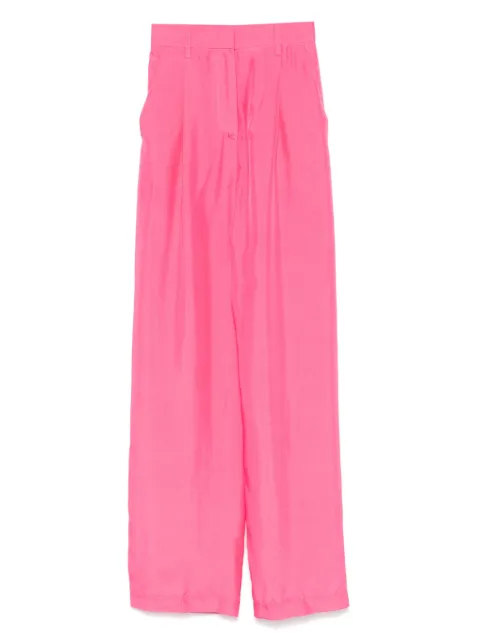 Forte Forte silk trousers Pink 13874MYPANTS