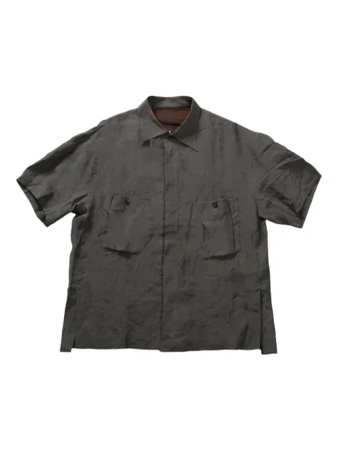 Ziggy Chen short-sleeve utility shirt Grey 0M2510742