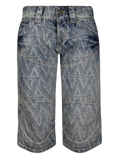 Vaquera printed shorts Blue VAQ09P012