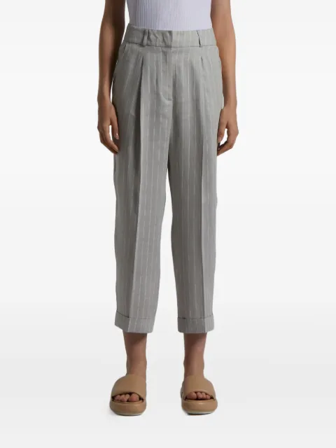 Peserico pinstriped trousers Grey M043730674