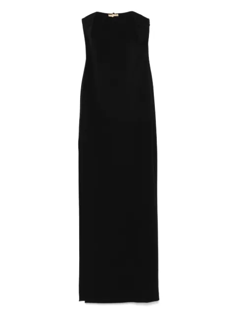 Elisabetta Franchi jewel-detail crepe maxi dress Black ABR4652E2