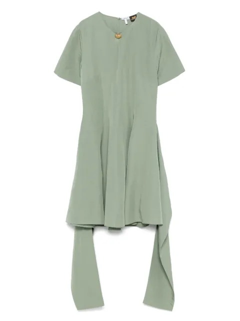 LOEWE logo-plaque mini dress Green S616Y09XB7