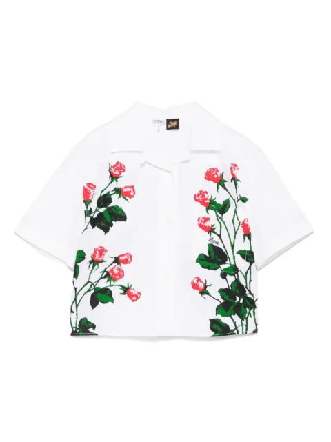 LOEWE floral-print shirt White S616Y05X36