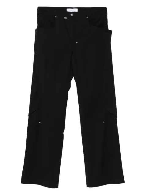 Kiko Kostadinov studded-embellishment trousers Black KKAW25T0821