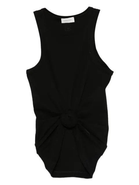 Magda Butrym knot-detail tank top Black 373725