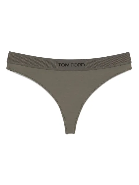 TOM FORD Signature thong Green KNJ009JEX166