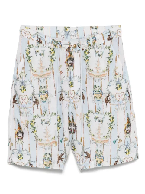 Camilla linen shorts Blue 00038073