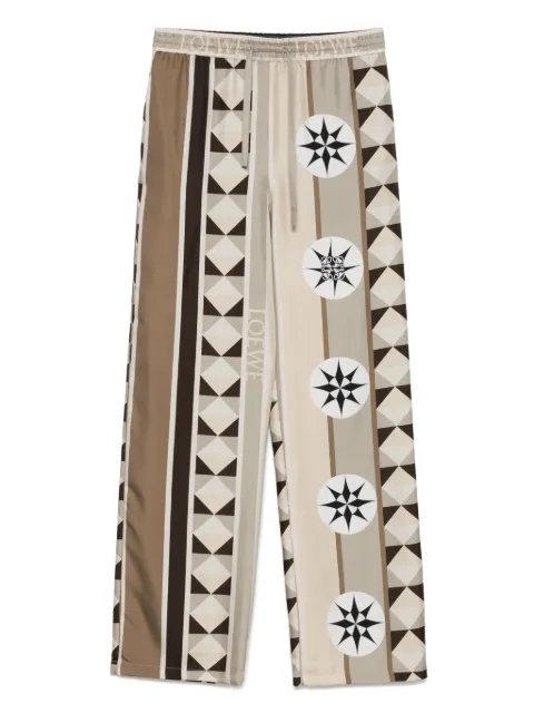 LOEWE satin trousers Neutrals S616Y04X84