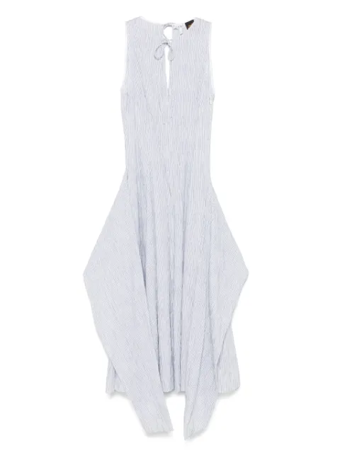 LOEWE striped midi dress Blue S616Y09XAZ
